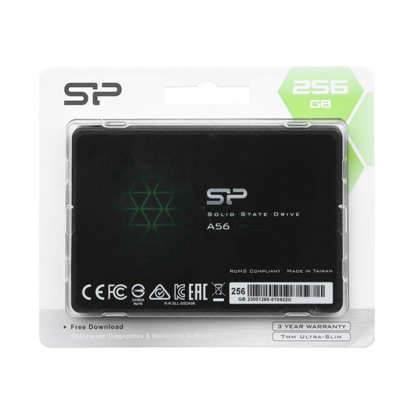 هارد Silicon Power SSD مدل A56 ظرفیت 256GB - مشکی