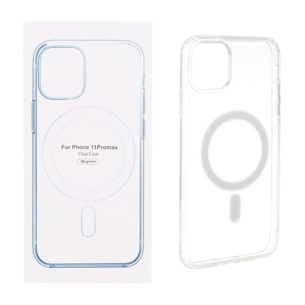 قاب شفاف Apple iPhone 11 Pro Max با قابلیت شارژ MagSafe (پک دار)