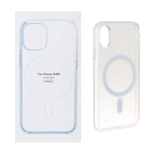 قاب شفاف Apple iPhone X / XS با قابلیت شارژ MagSafe (پک دار)