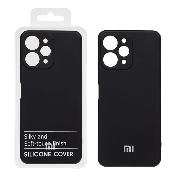 قاب نیو سیلیکون محافظ لنزدار RFF مدل Xiaomi Redmi 12 / Poco M6 Pro 5G - مشکی (پک دار)