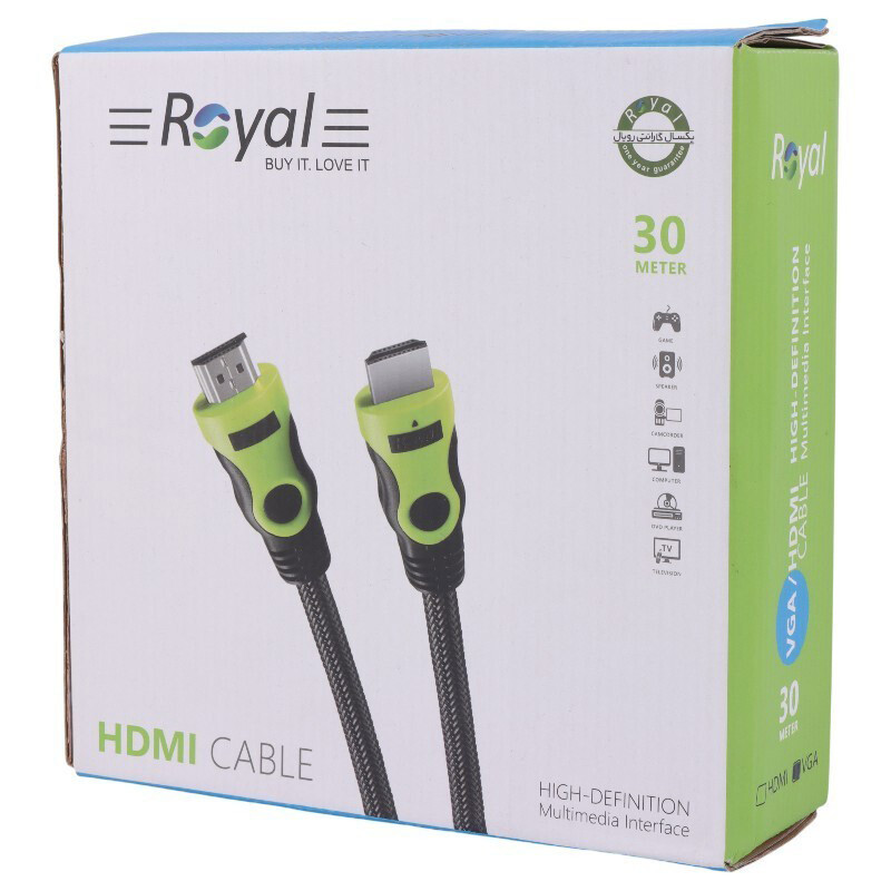 کابل VGA رویال Royal طول 30 متر