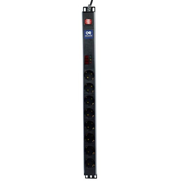 محافظ برق 8 خانه ارت دار پارت الکتریک PE6642 Rack Mount با کابل 1/8 متری