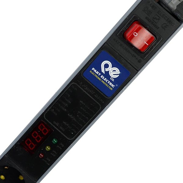محافظ برق 8 خانه ارت دار پارت الکتریک PE6642 Rack Mount با کابل 1/8 متری