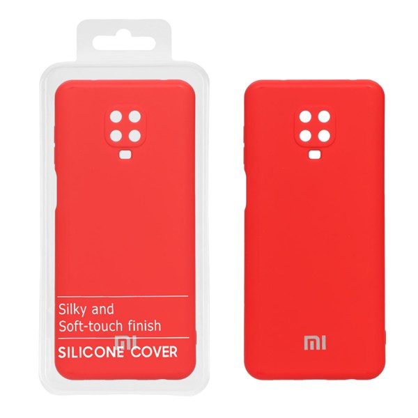 قاب نیو سیلیکون محافظ لنزدار RFF مدل Xiaomi Redmi Note 9S / Redmi Note 9 Pro / Redmi Note 9 Pro Max - قرمز (پک دار)