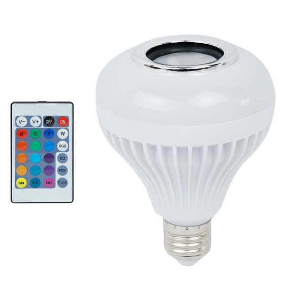 لامپ اسپیکر دار بلوتوثی 12 وات LED Music Bulb پایه E27 + ریموت کنترل