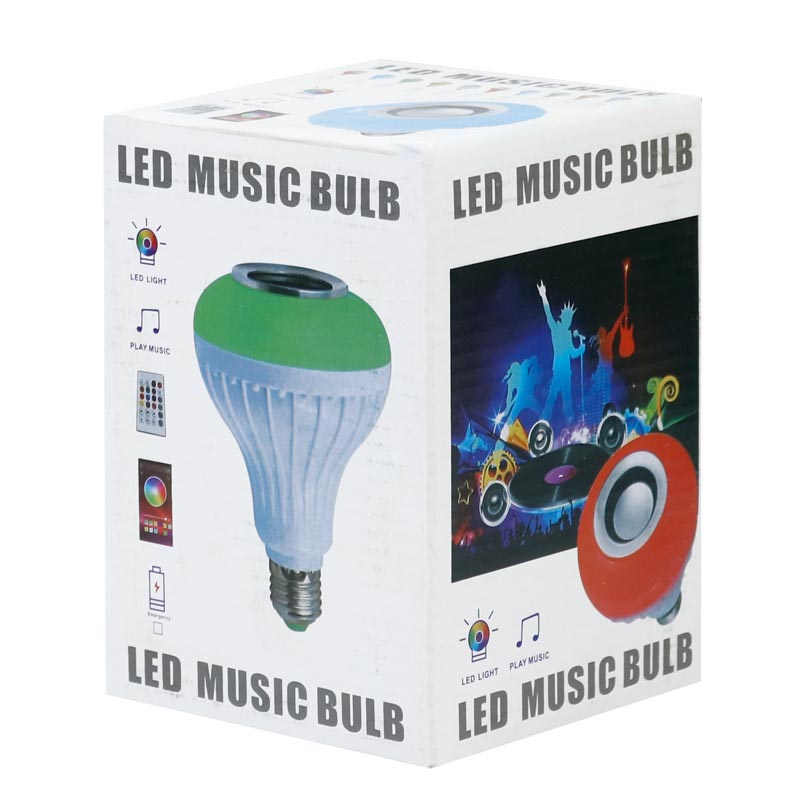 لامپ اسپیکر دار بلوتوثی 12 وات LED Music Bulb پایه E27 + ریموت کنترل