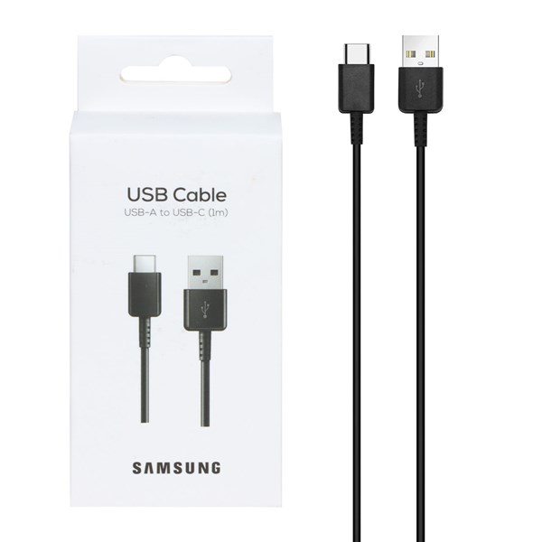 کابل شارژ SAMSUNG Type-C مدل S10  - مشکی (پک دار) - DST (گارانتی شش ماهه) - درجه یک