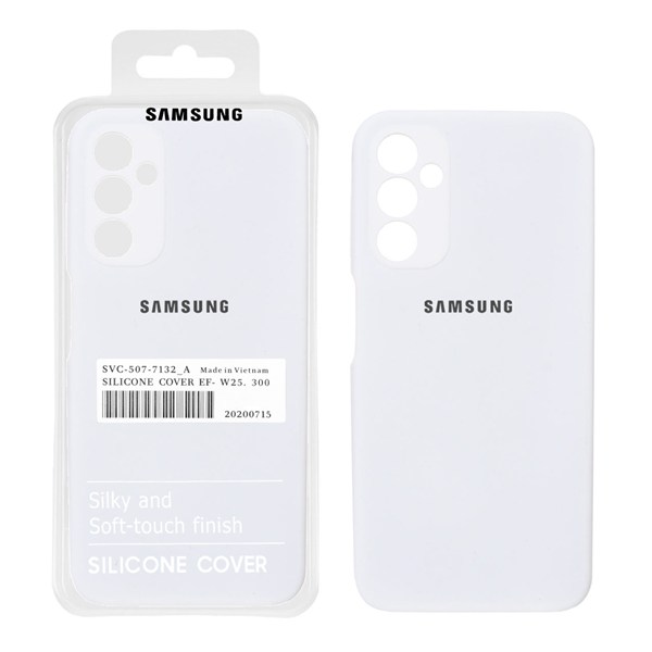 قاب سیلیکونی پاک کنی اورجینال درجه یک Samsung Galaxy A14 - سفید (پک دار)