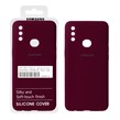 قاب سیلیکونی پاک کنی اورجینال درجه یک Samsung Galaxy A10s / M01s - زرشکی (پک دار)