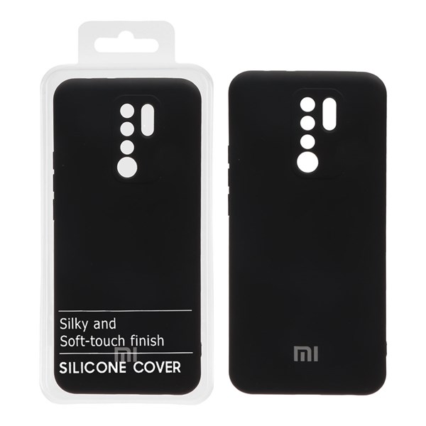 قاب نیو سیلیکون محافظ لنزدار RFF مدل Xiaomi Redmi 9 / Redmi 9 prime - مشکی (پک دار)