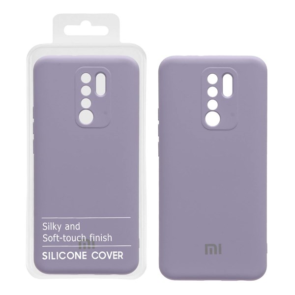 قاب نیو سیلیکون محافظ لنزدار RFF مدل Xiaomi Redmi 9 / Redmi 9 prime - یاسی (پک دار)