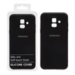 قاب نیو سیلیکون محافظ لنزدار RFF مدل Samsung Galaxy A6 - مشکی (پک دار)