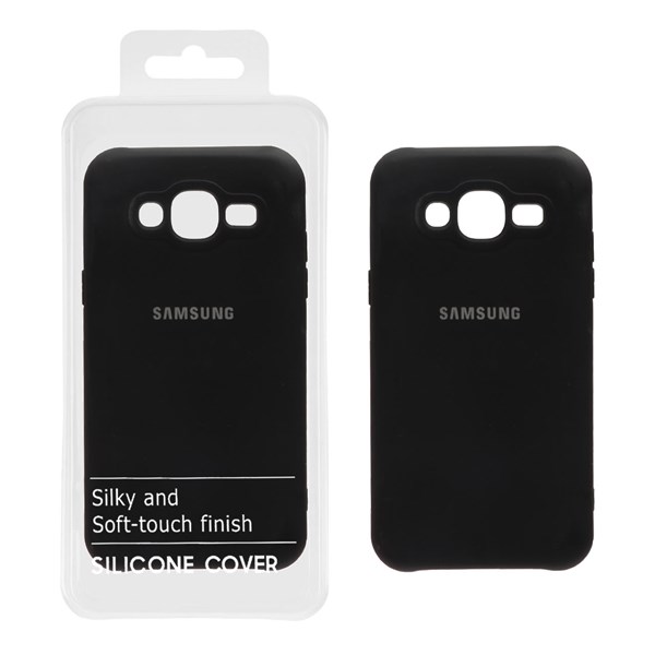 قاب نیو سیلیکون محافظ لنزدار RFF مدل Samsung Galaxy J5 (2015) / J500 - مشکی (پک دار)