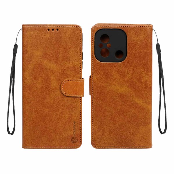 کیف موبایل مگنتی Nillkin مدل Xiaomi Redmi 12C / Redmi 11A / Poco C55 - عسلی