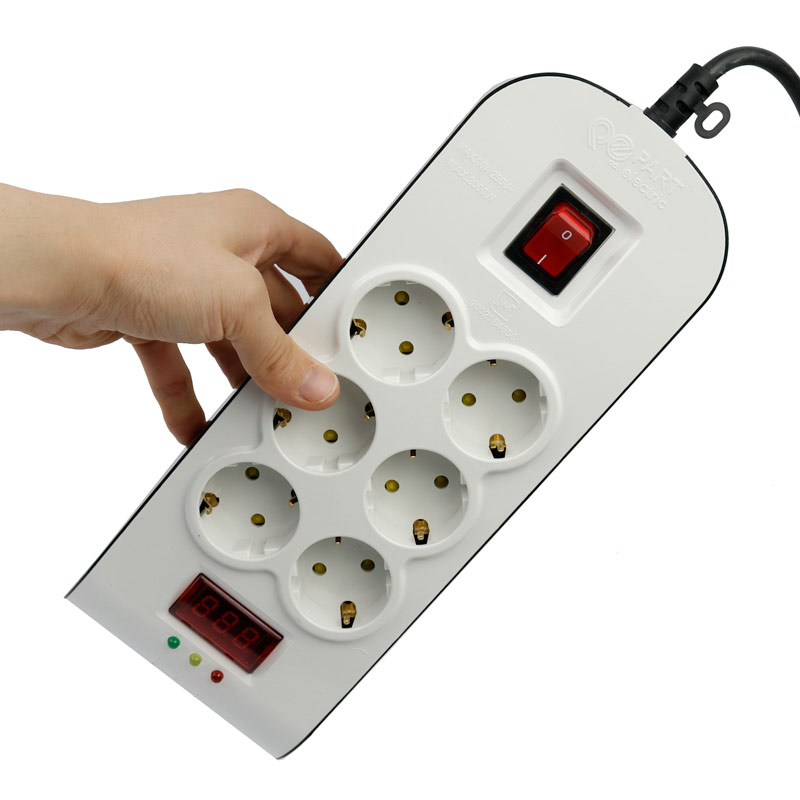 محافظ برق صوتی تصویری 6 خانه پارت الکتریک PE8796 با کابل 5 متری