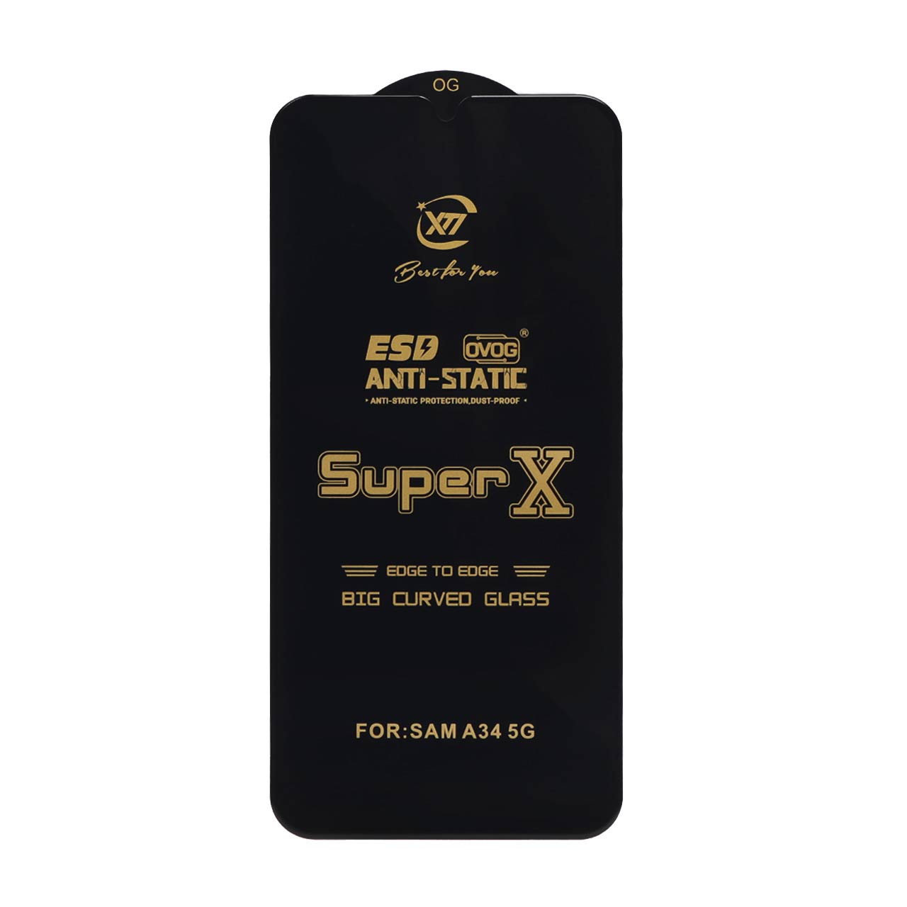 محافظ صفحه نمایش آنتی استاتیک Full Cover Super X مدل Samsung Galaxy A34