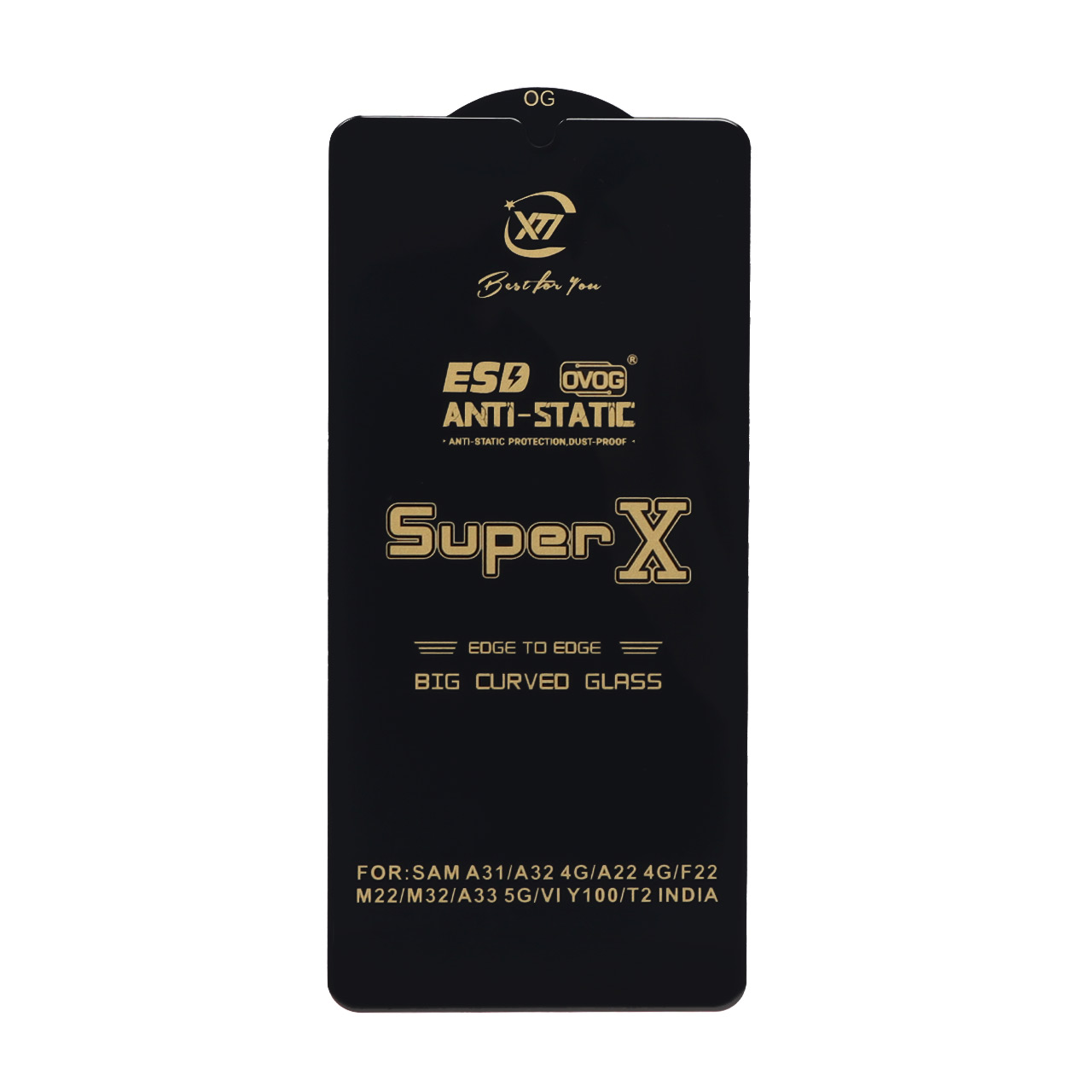 محافظ صفحه نمایش آنتی استاتیک Full Cover Super X مدل Samsung A31 / A32 4G / A33 / A22 4G / M22 / M32 4G / F22