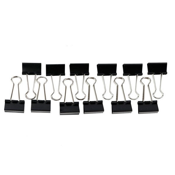 گیره دوبل Dloffice DL0004 25mm بسته 12 عددی