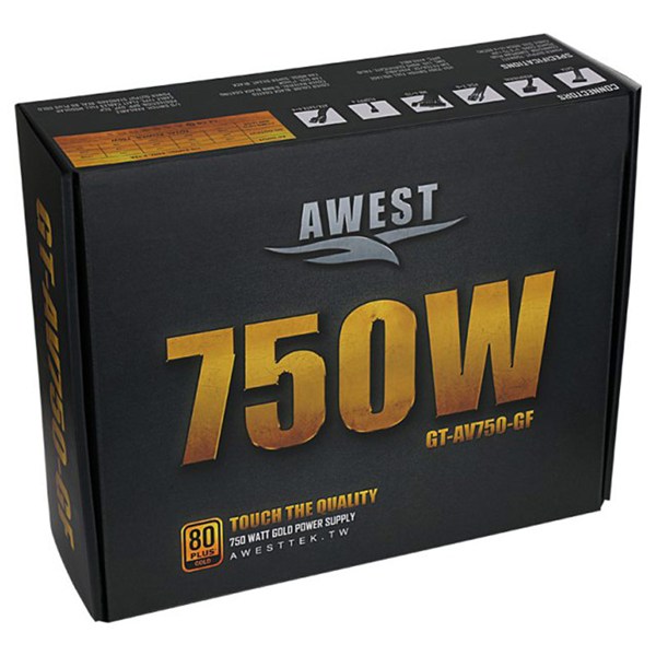 پاور ماژولار 750 وات اوست Awest GT-AV750-GF Gold