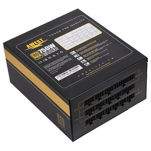 پاور ماژولار 750 وات اوست Awest GT-AV750-GF Gold