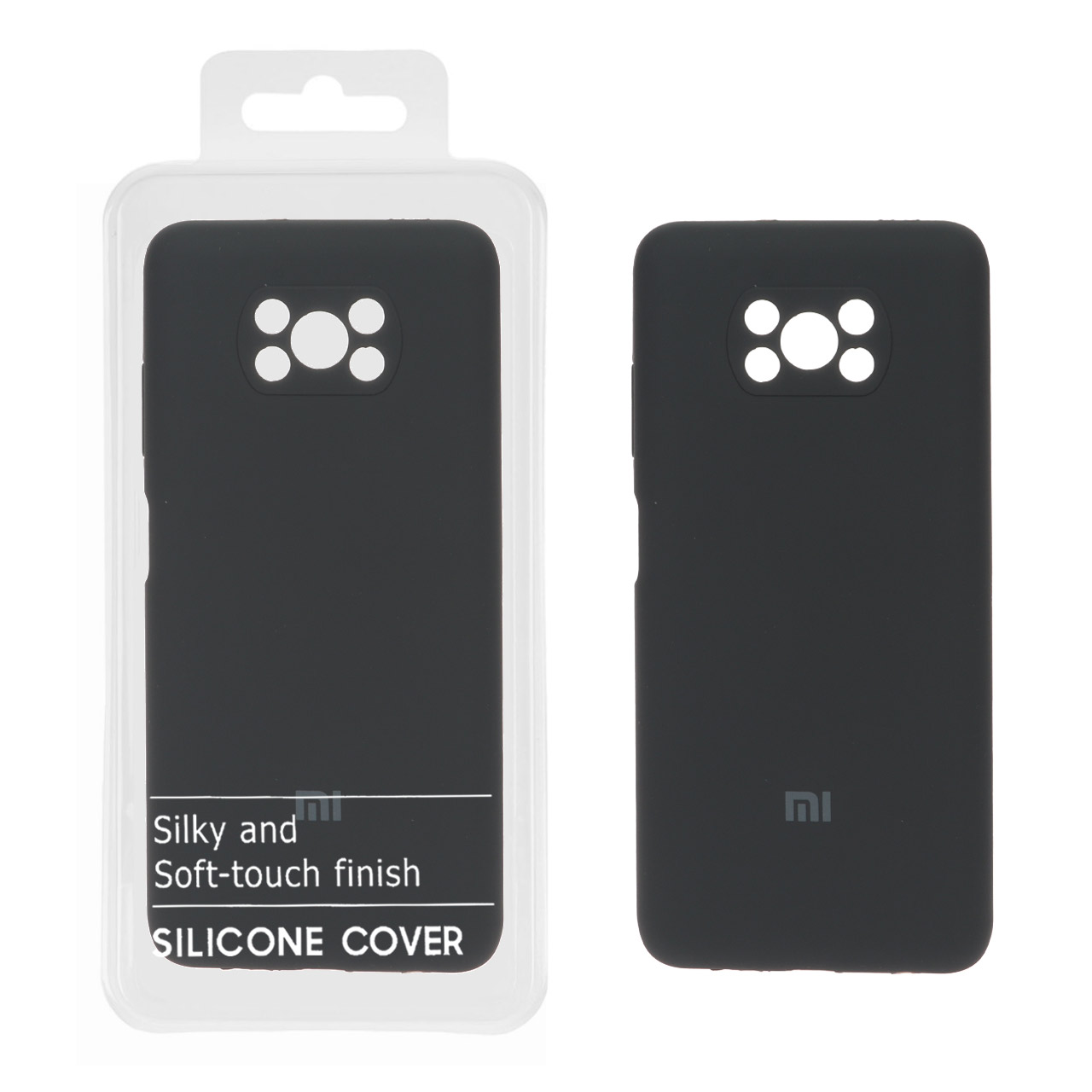 قاب سیلیکونی پاک کنی اورجینال درجه یک Xiaomi Poco X3 / Poco X3 Pro / Poco X3 NFC - خاکستری (پک دار)