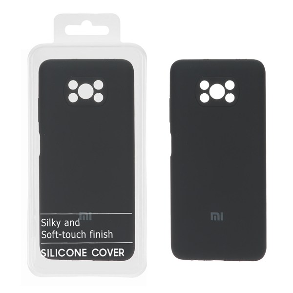 قاب سیلیکونی پاک کنی اورجینال درجه یک Xiaomi Poco X3 / Poco X3 Pro / Poco X3 NFC - خاکستری (پک دار)