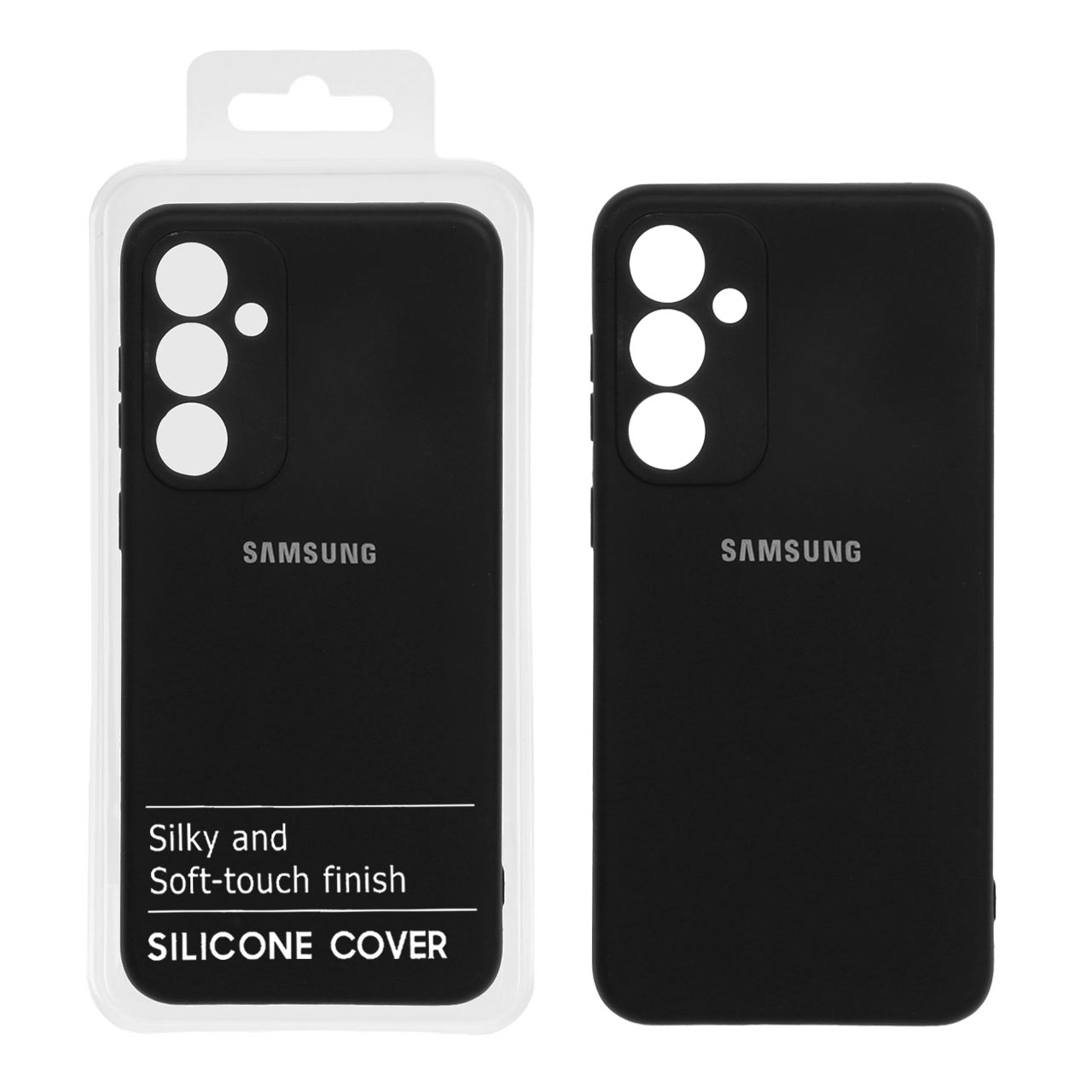 قاب نیو سیلیکون محافظ لنزدار RFF مدل Samsung S23 FE - مشکی (پک دار)