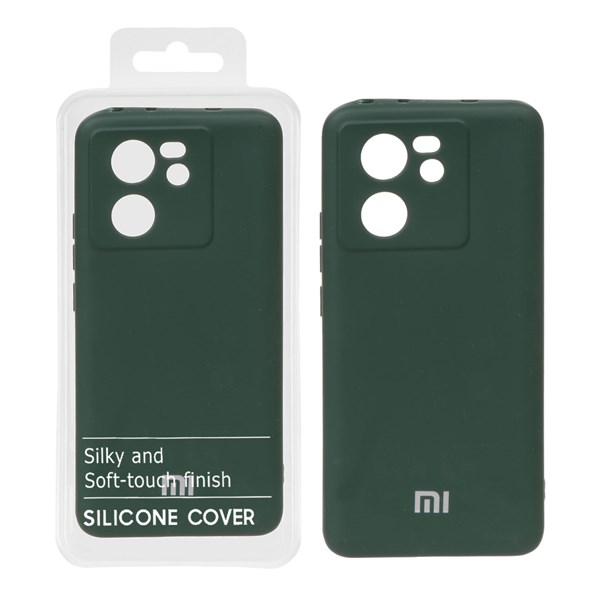 قاب نیو سیلیکون محافظ لنزدار RFF مدل Xiaomi Mi 13t / 13t Pro - سبز تیره (پک دار)