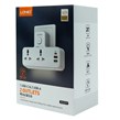 چند راهی 2 خانه الدینیو SC2311 + شارژر USB و Type-C