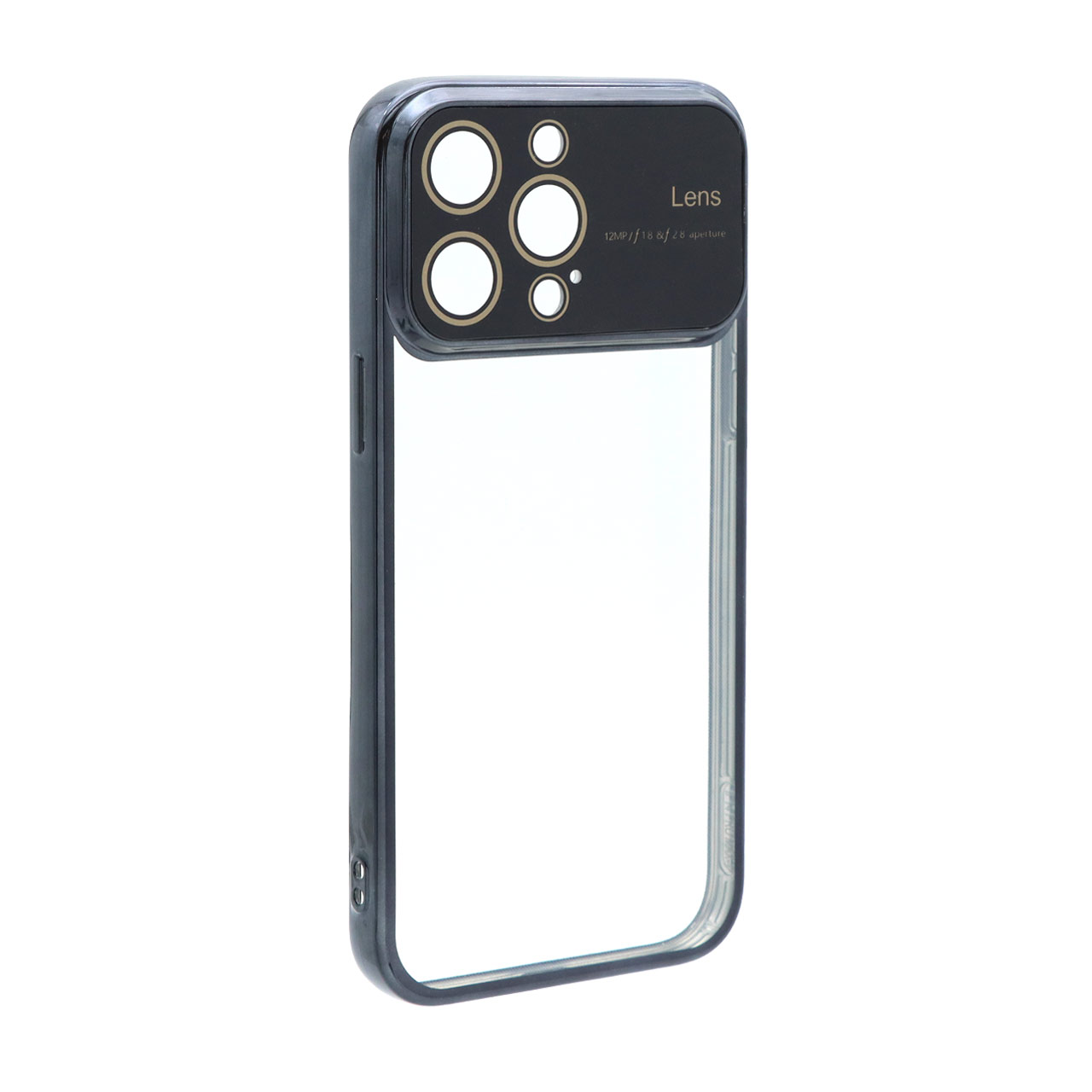 قاب دور رنگی محافظ لنز شیشه ای Apple iPhone 14 Pro Max - مشکی