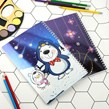 دفتر سیمی 100 برگ طرح فانتزی پاپکو Papco NB-654