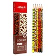 مداد مشکی طرح دار آریا Arya 3045 بسته 12 عددی