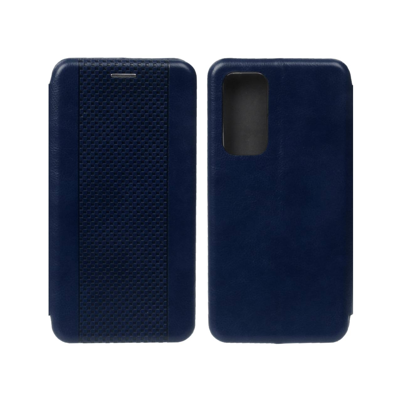 کیف چرمی موبایل مغناطیسی حصیری Xiaomi Mi 12 / Mi 12X - سرمه ای کد 1