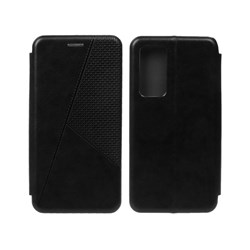 کیف چرمی موبایل مغناطیسی حصیری مورب Xiaomi Mi 12 / Mi 12X - مشکی
