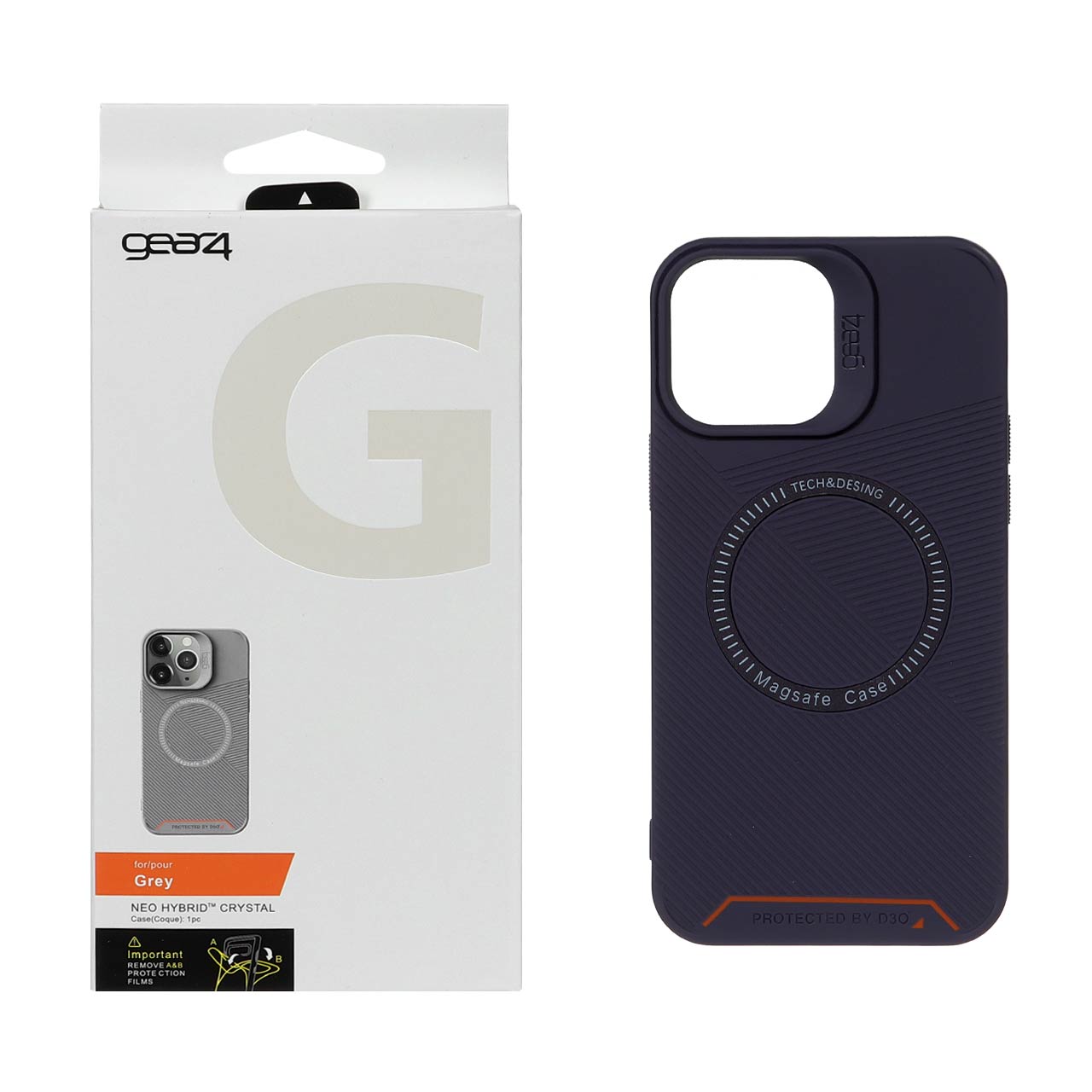 قاب اورجینال Magsafe Gear4 D30 مدل Apple iPhone 12 Pro Max - بنفش (پک دار)