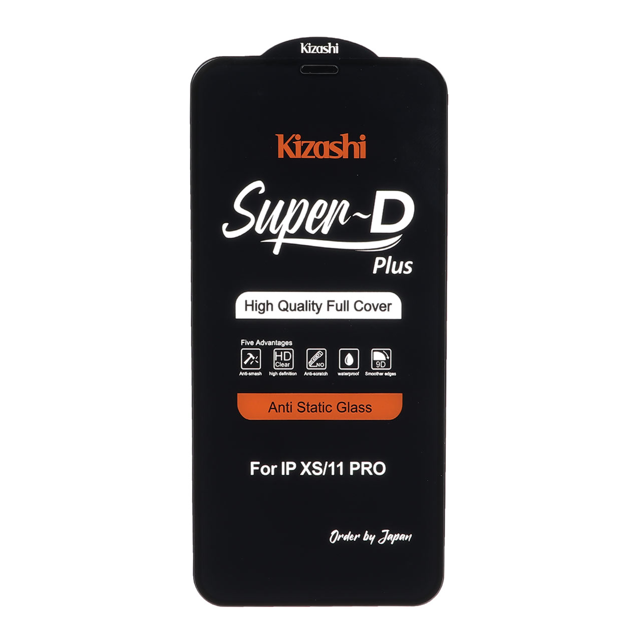 محافظ صفحه نمایش شیشه ای Full Cover SuperD Plus - Kizashi مدل Iphone X / XS / 11 Pro (بدون پک)