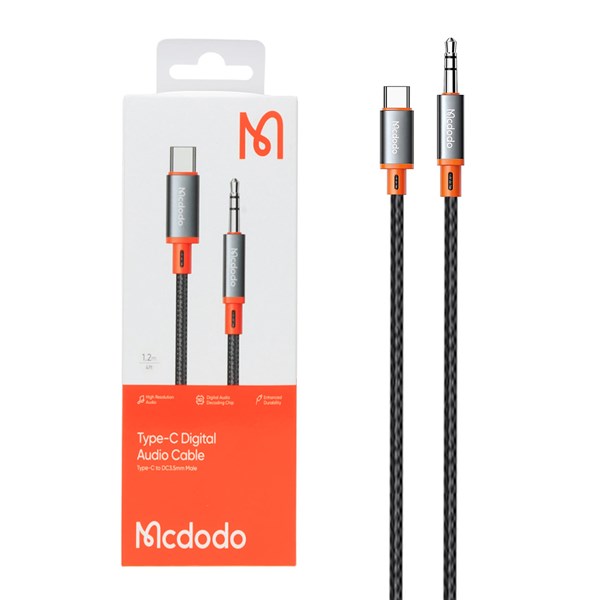 تبدیل Mcdodo Type-C TO AUX مدل CA-0820 - مشکی (گارانتی متین)