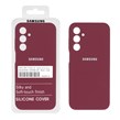 قاب سیلیکونی پاک کنی اورجینال درجه یک Samsung Galaxy A25 5G - زرشکی (پک دار)