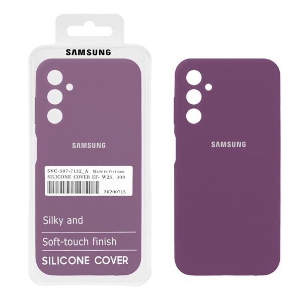 قاب سیلیکونی پاک کنی اورجینال درجه یک Samsung Galaxy A25 5G - ارغوانی (پک دار)