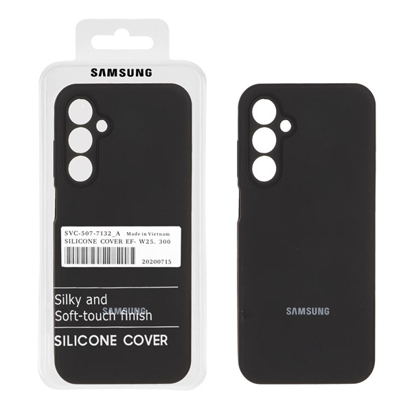 قاب سیلیکونی پاک کنی اورجینال درجه یک Samsung Galaxy A25 5G - مشکی (پک دار)