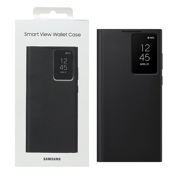 کیف هوشمند اورجینال سامسونگ Smart View Wallet Case مدل Samsung Galaxy S23 Ultra - مشکی (پک دار)