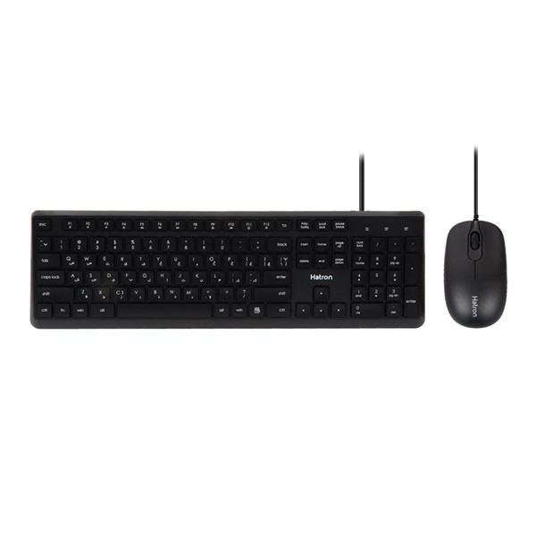 کیبورد و ماوس باسیم Hatron مدل HKC215 - مشکی