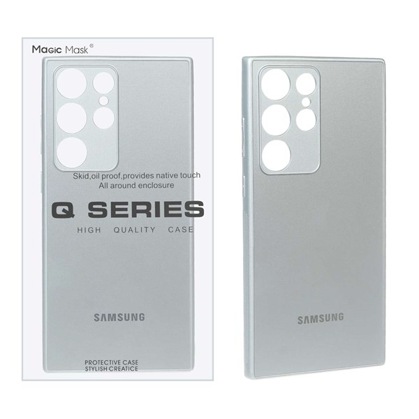 قاب اورجینال PVD ضدخش Magic Mask مدل Samsung Galaxy S23 Ultra - نقره ای (پک دار)
