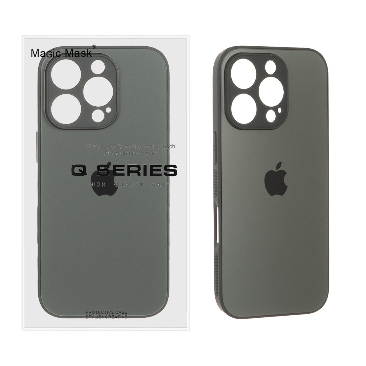 قاب اورجینال PVD ضدخش Magic Mask مدل Apple iPhone 16 Pro - سبز (پک دار)