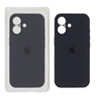 قاب سیلیکونی پاک کنی محافظ لنزدار اورجینال Apple iPhone 16 - سرمه ای تیره (پک اصلی)