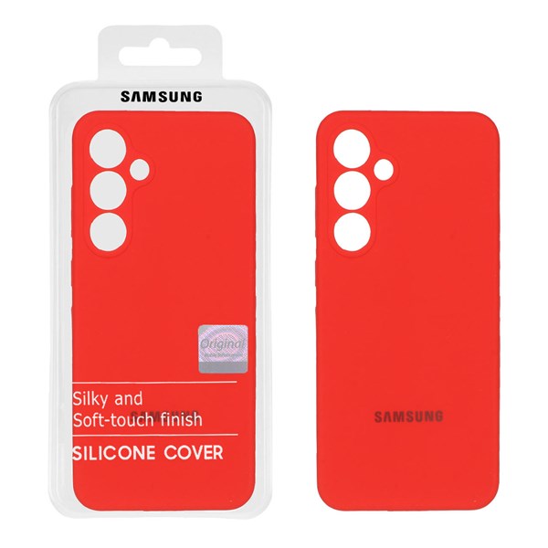 قاب سیلیکونی پاک کنی اورجینال Master Quality مدل  Samsung Galaxy S24 FE - قرمز (پک دار)