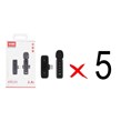 میکروفون بی سیم VABI Type-C مدل MI-4 - مشکی (بسته 5 عددی)