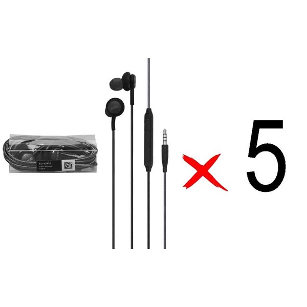 هندزفری با سیم جک 3.5 میلی متری AKG مدل EO-IG955 S8 - طوسی (YSS) (بسته 5 عددی)
