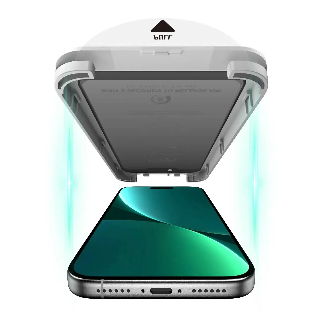 محافظ صفحه نمایش شیشه ای اورجینال Green Lion Picasso 3D Privacy One-Touch Installation مدل Apple iPhone 17 Pro (پک دار)