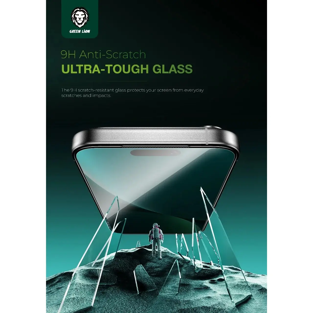 محافظ صفحه نمایش شیشه ای اورجینال Green Lion Picasso 3D Privacy One-Touch Installation مدل Apple iPhone 17 Pro (پک دار)